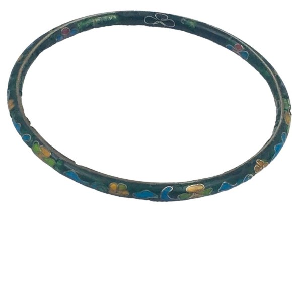 Bundle Set of Enamel Cloisonné Bangle Bracelet - Picture 7 of 9